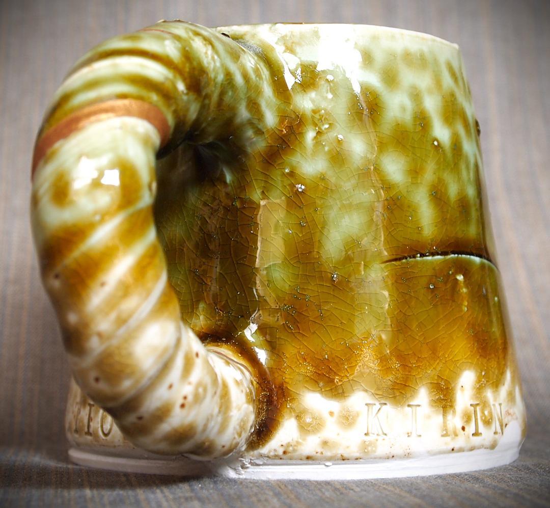 希少作★鯉江良二★織部マグカップ★KIRIN　MUG　COLLECTION