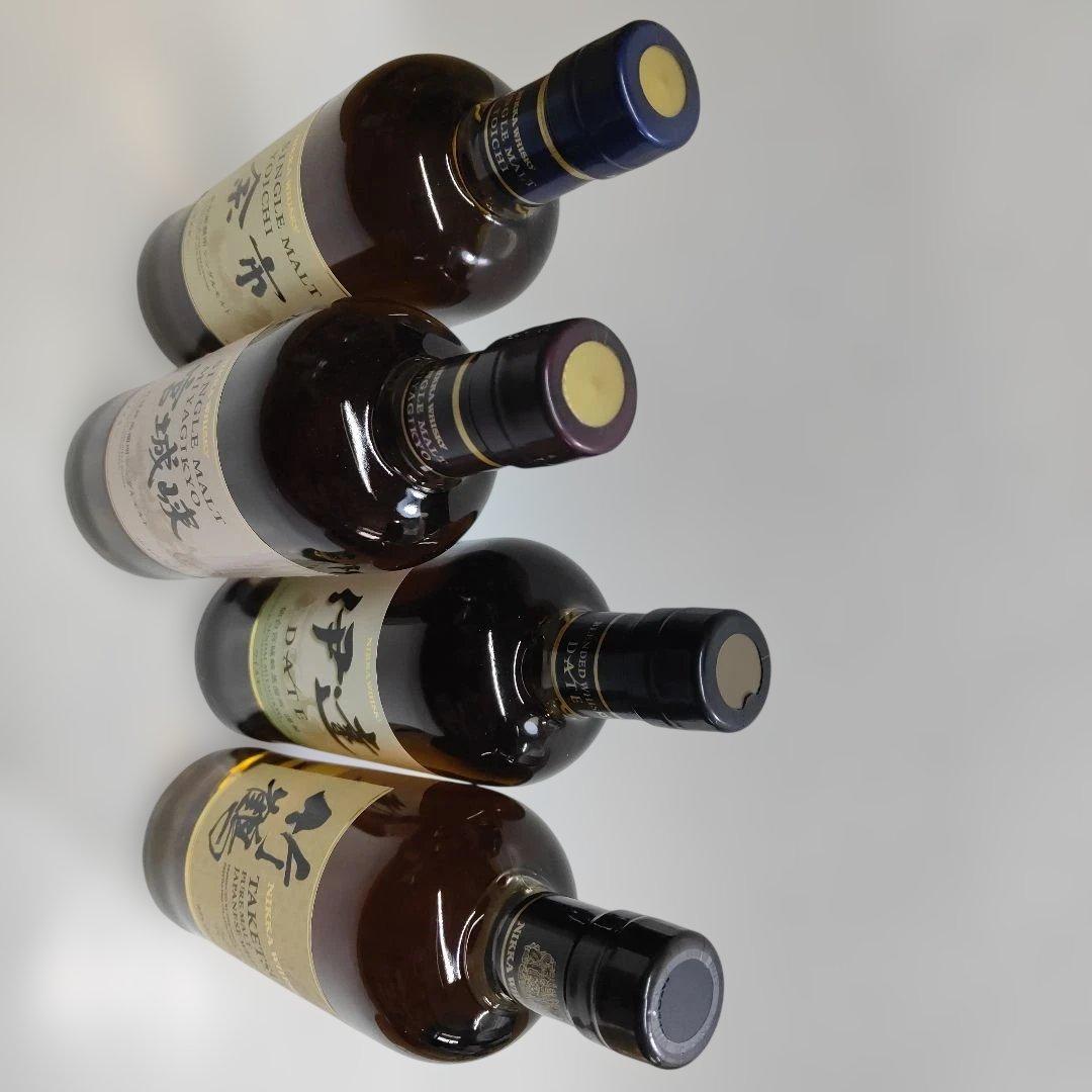 ニッカウイスキー　余市　宮城峡　伊達　竹鶴　700ml 4本 ノンエイジ 箱入り