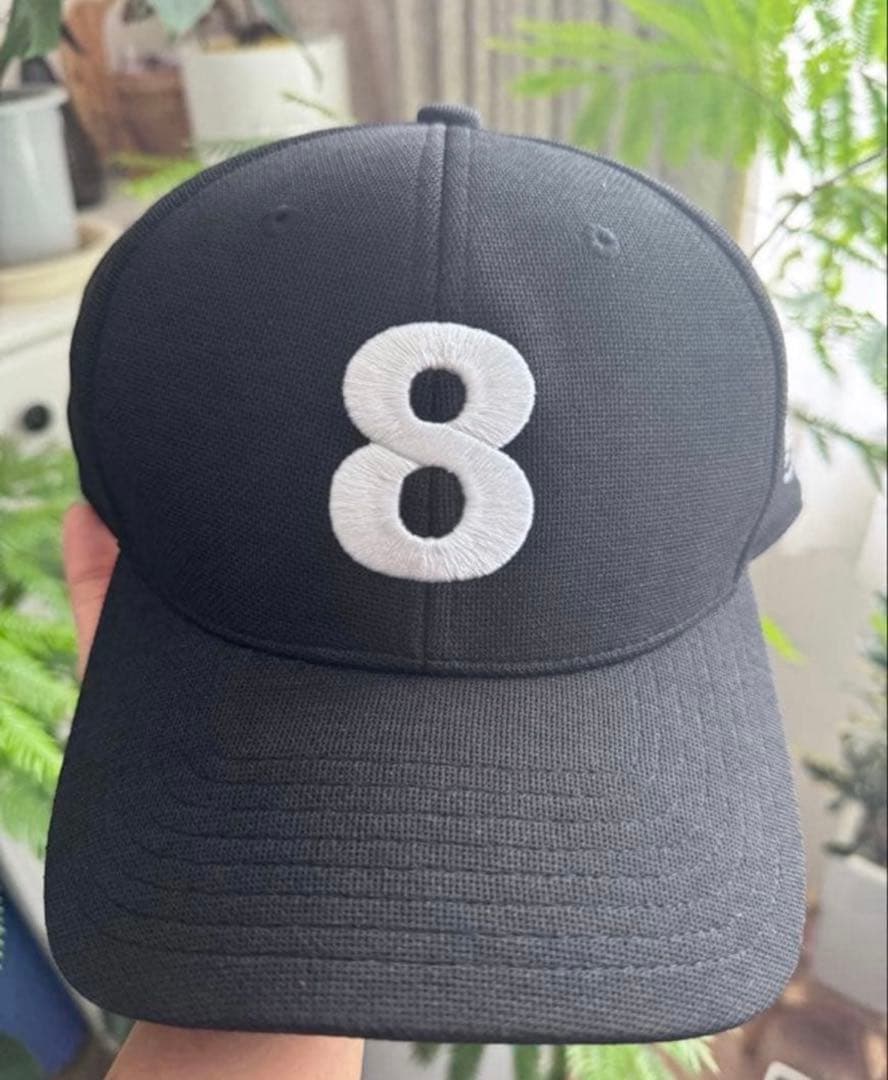 MUTA MARINE 数字8キャップ 黒