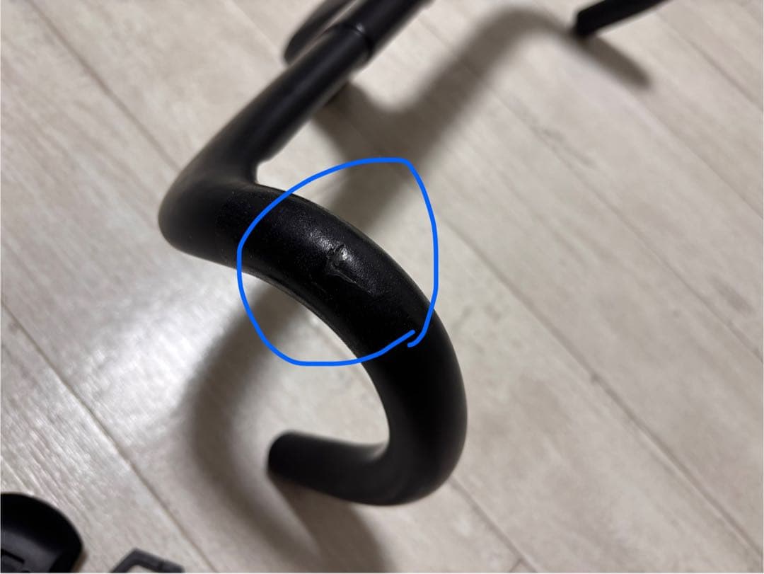 リドレー純正一体型カーボンハンドル+ヘッド小物　400mm