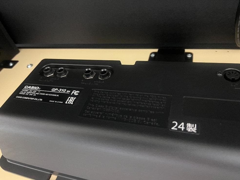 ★77109【電子ピアノ】CASIO　GP310BK　24年製