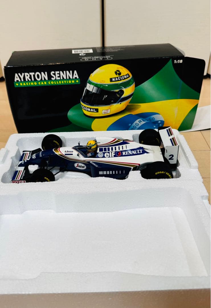 【未使用】マクラーレン　アイルトンセナ　1994 FW16 1/18