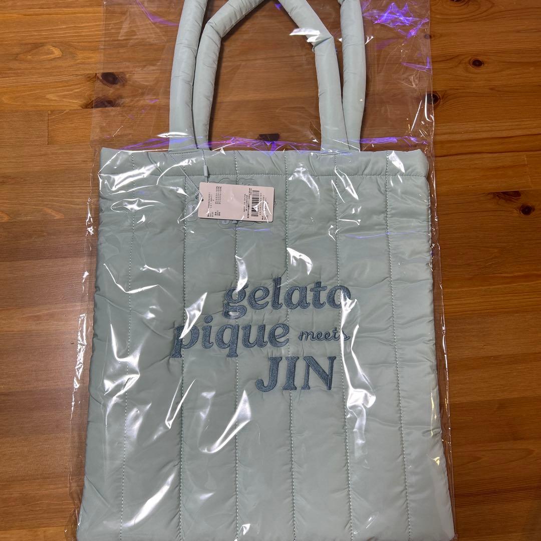btsジェラートピケ トートバッグ ミント ジン コラボ ジェラピケ