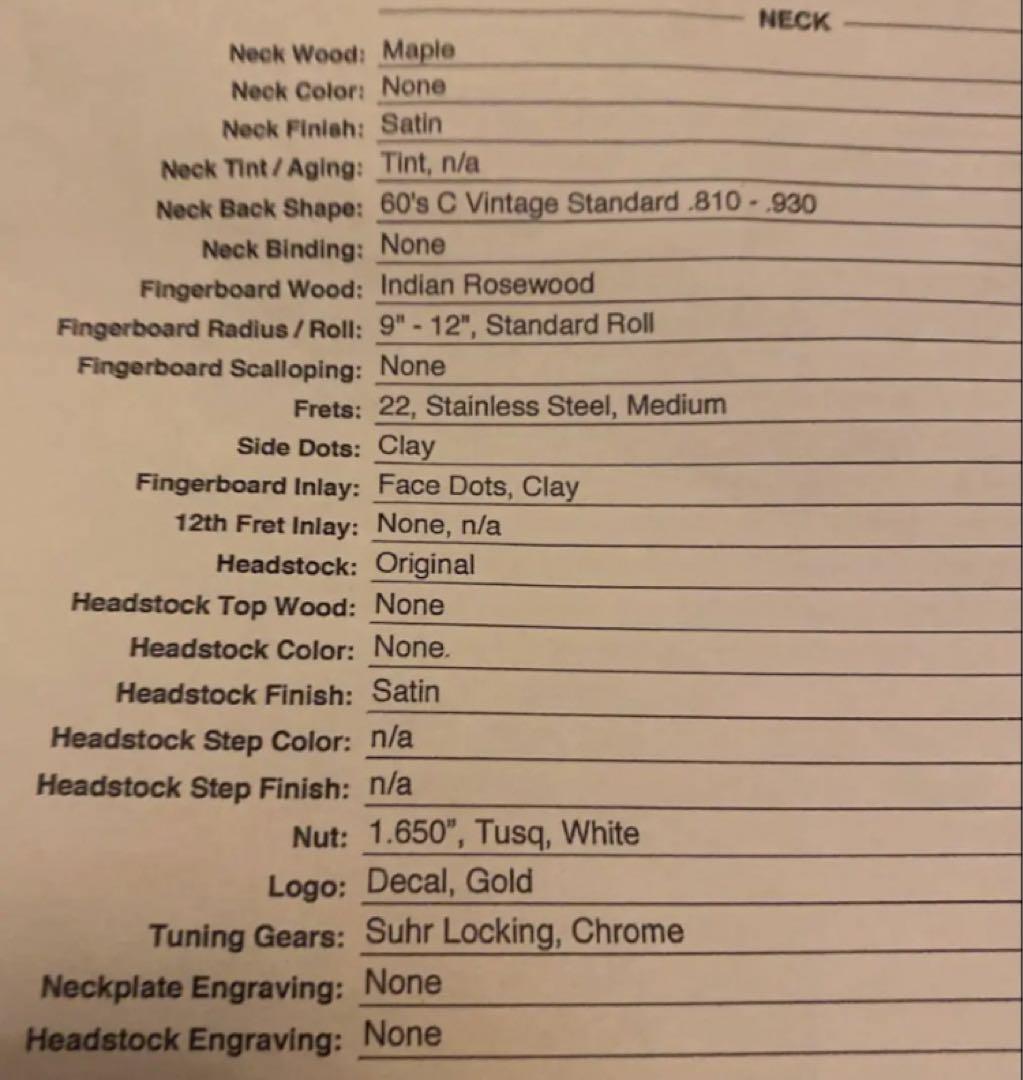 suhr classic S サンバースト