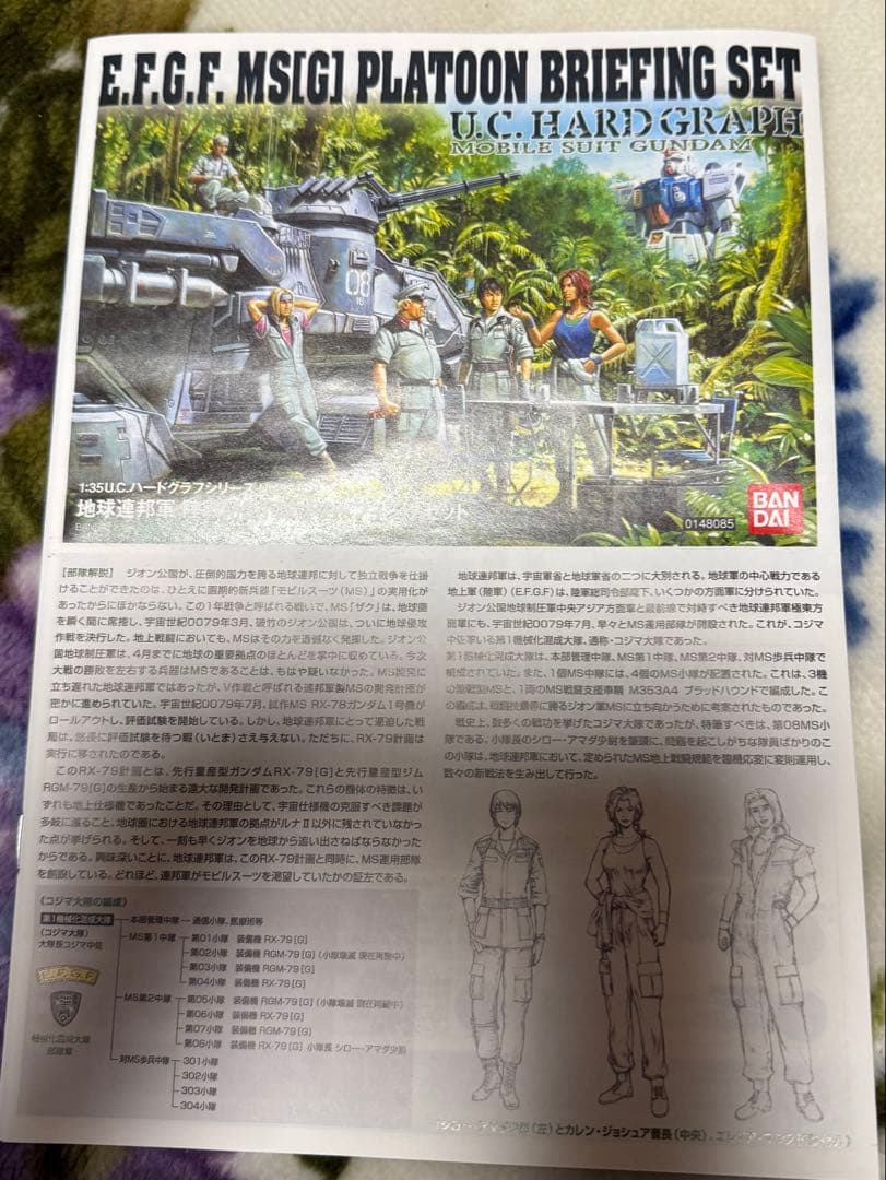 バンダイ 1／ 35 U．C．ハードグラフ 地球連邦軍 陸戦MS小隊ブリーフ…
