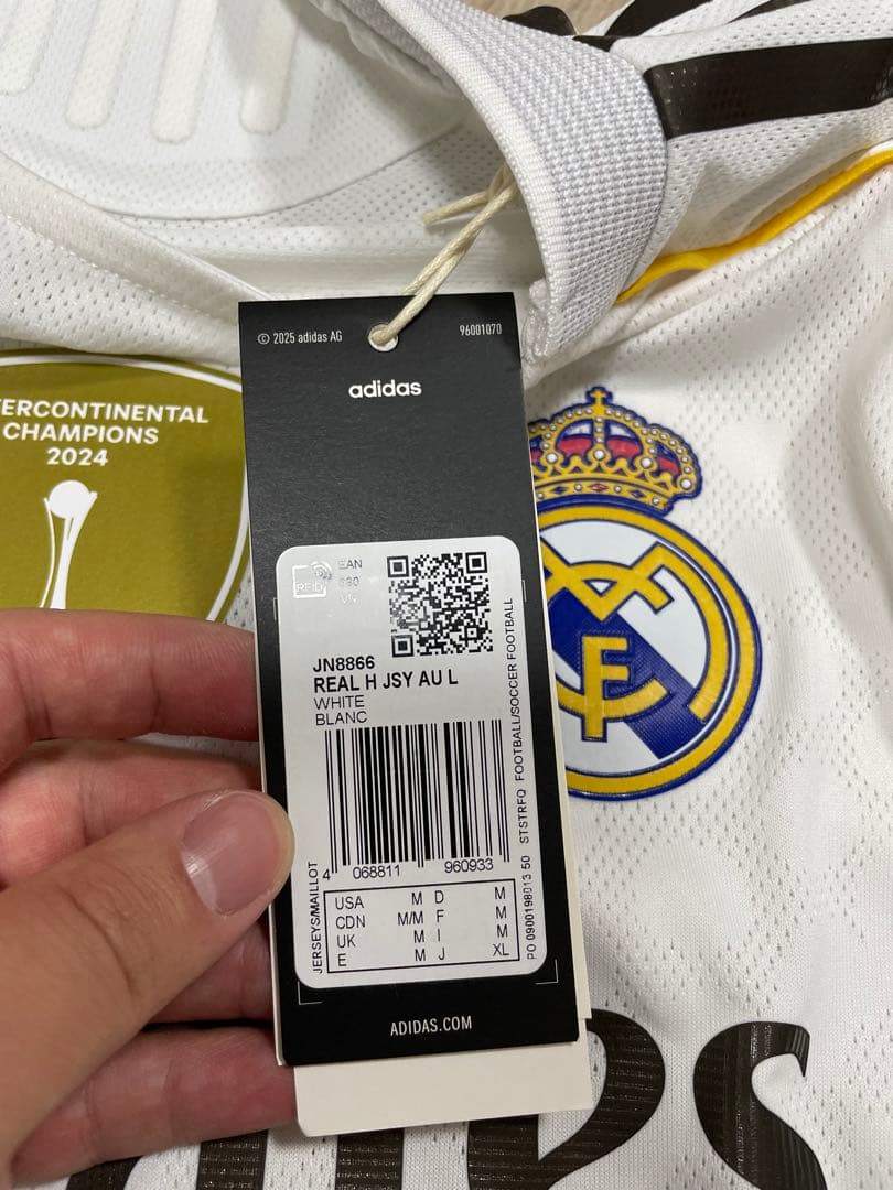 レアルマドリード　長袖　ユニフォーム　モドリッチ　記念　M