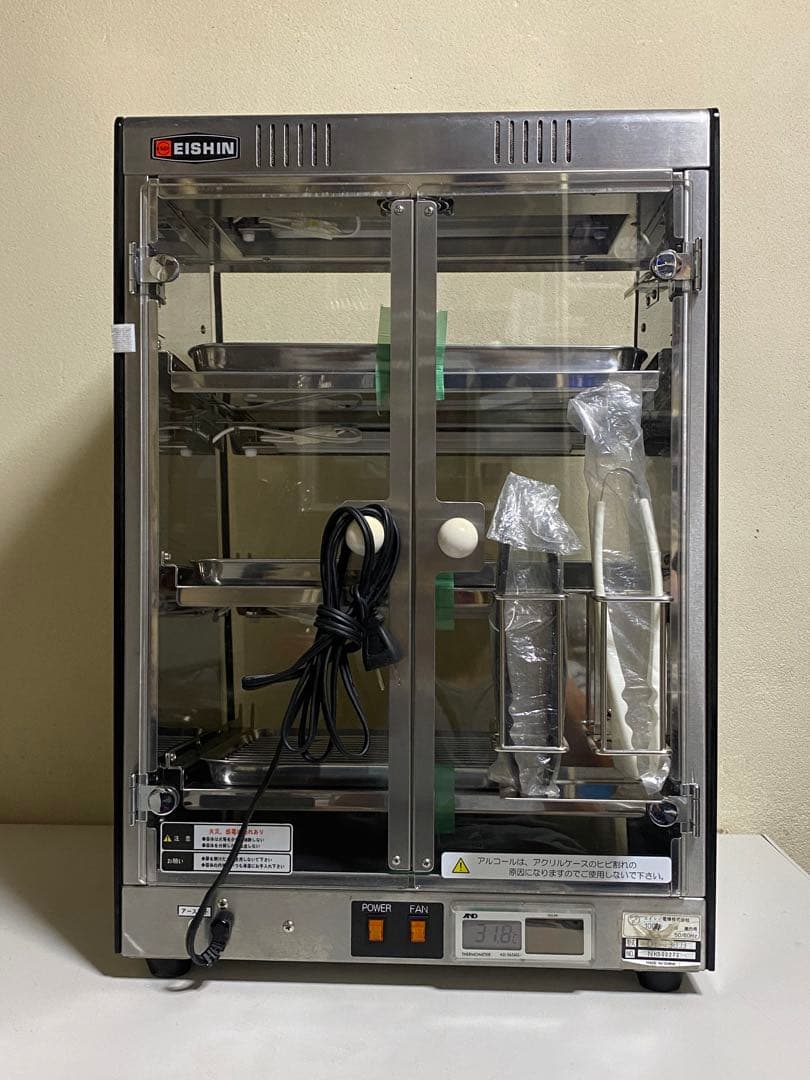 動作確認済み エイシン電機 常温ショーケース DY-430J3 卓上型 LED