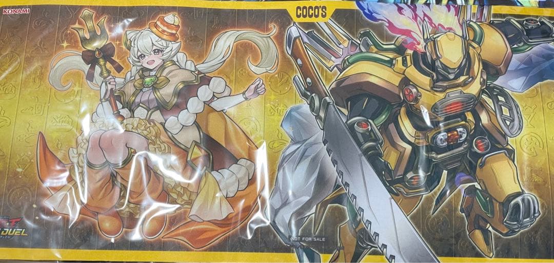 ココス　遊戯王　ココス限定　デュエルフィールド　プレイマット　未開封パック付