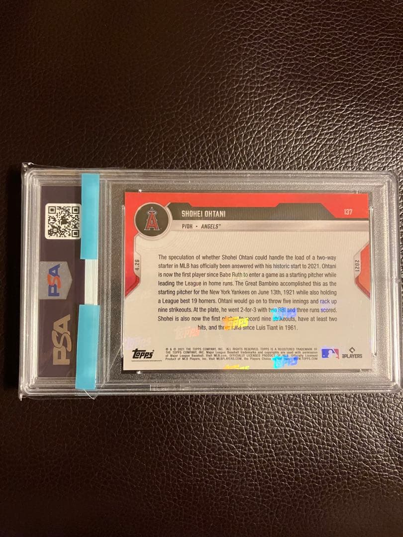 【PSA10】大谷翔平　先発登板　Topps now カード　NO1