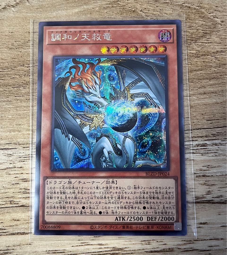 日版　遊戯王　調和ノ天救竜 シークレット　シク