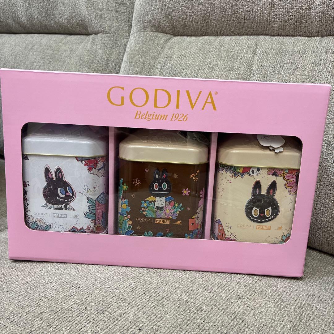 GODIVA 3缶セット　LABUBU ラブブ　日本未発売