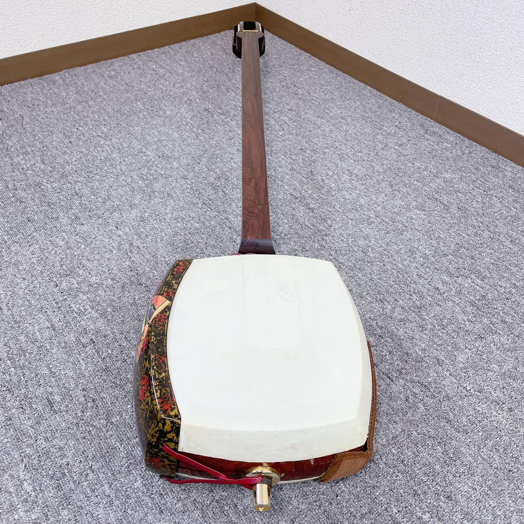 津軽三味線 紅木 太棹 綾杉胴 子持ち綾杉　2本溝