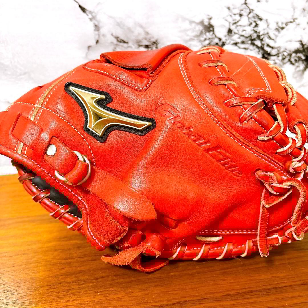 ミズノ Mizuno グローバルエリート 良品 キャッチャーミット 軟式グローブ