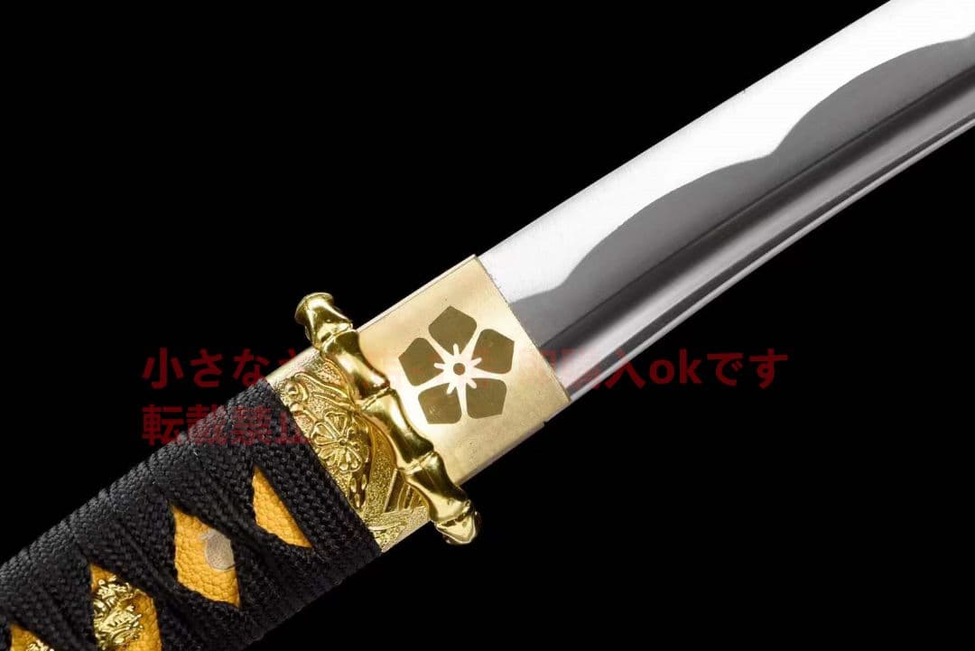 【金桜短刀】武具　刀装具　日本刀　模造刀 居合刀 肋差   短刀