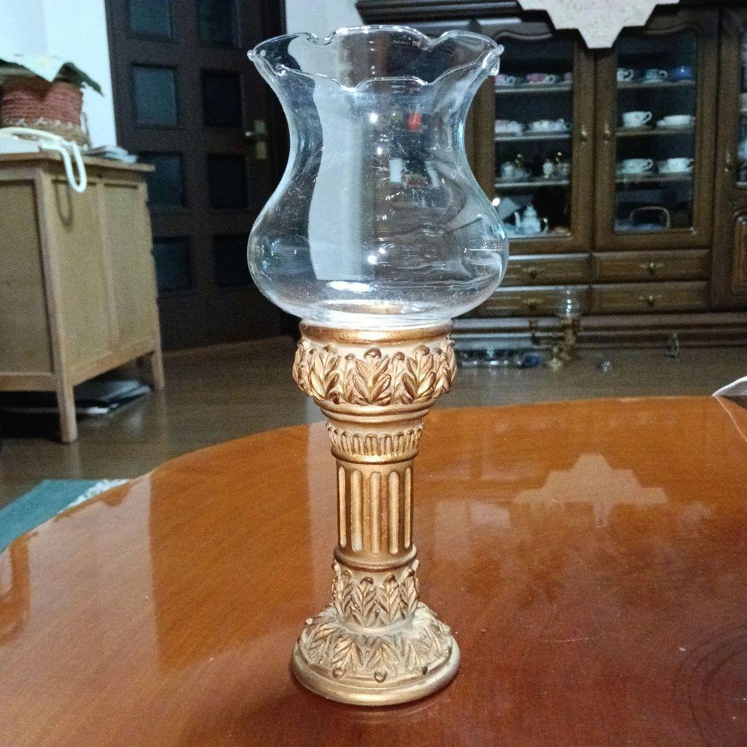 昔のキャンドルスタンド　テーブルランプ　キャンドルホルダー２個セット　ヨーロッパ