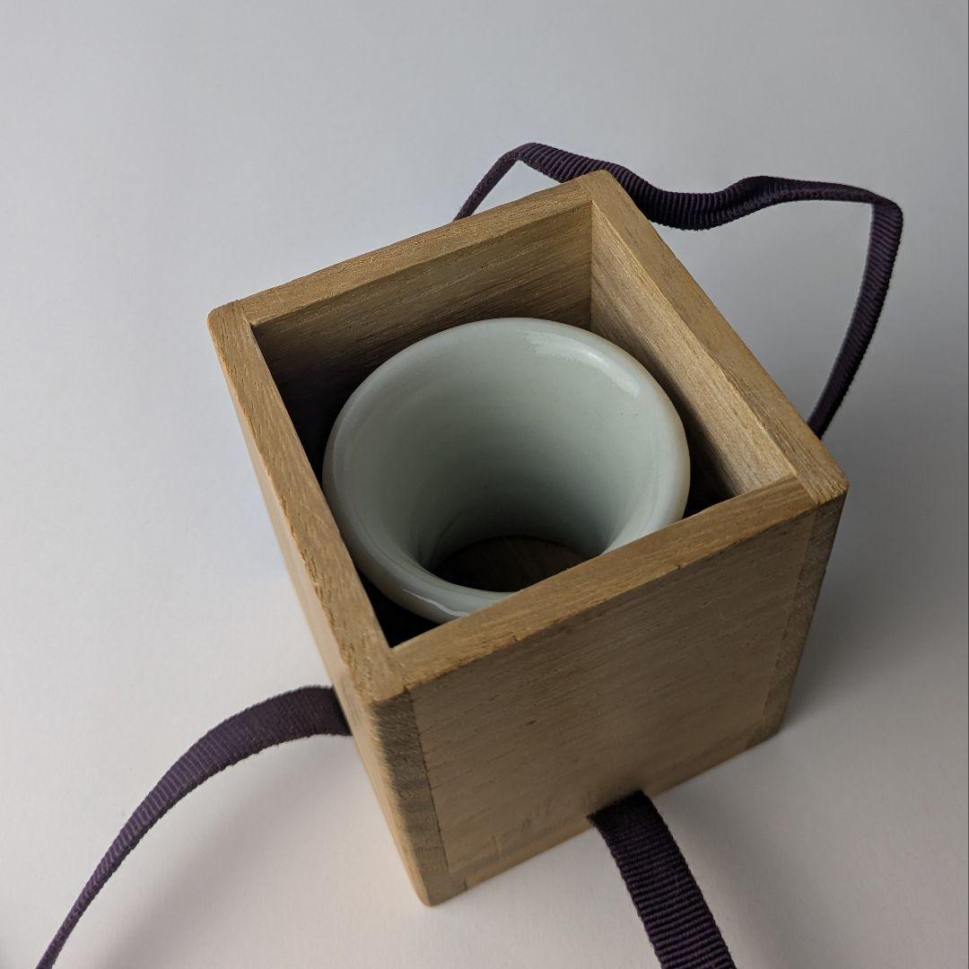 古伊万里 染付 網目文 蓋置 共箱 茶道具 伊万里 骨董 古美術