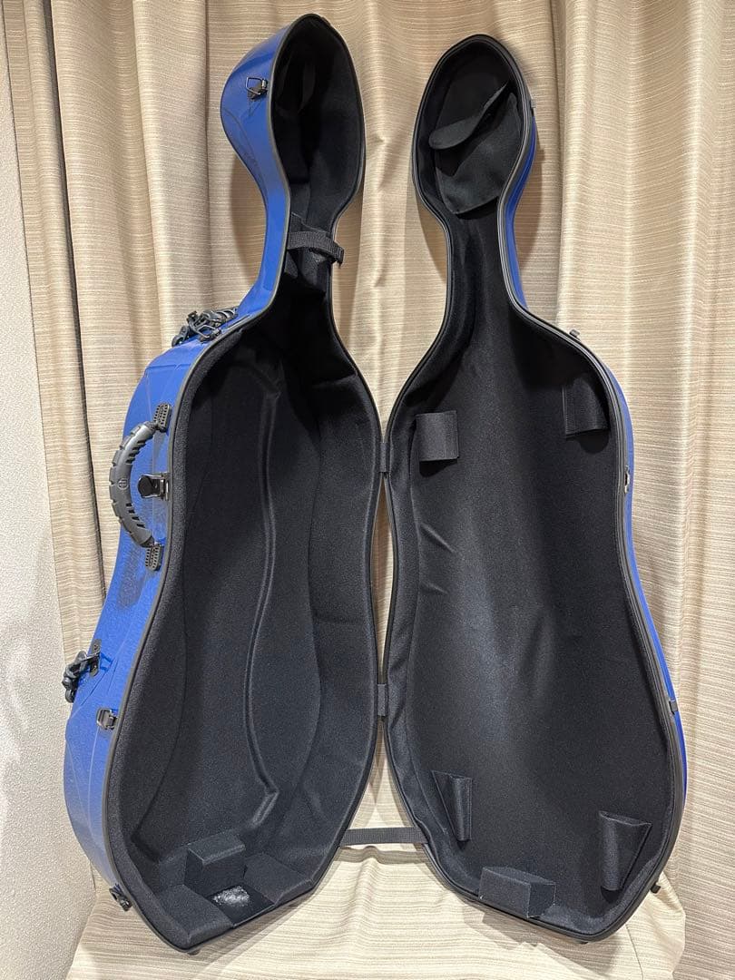 TOYO東洋楽器 プリュームファイバー チェロケース ネイビー中古品