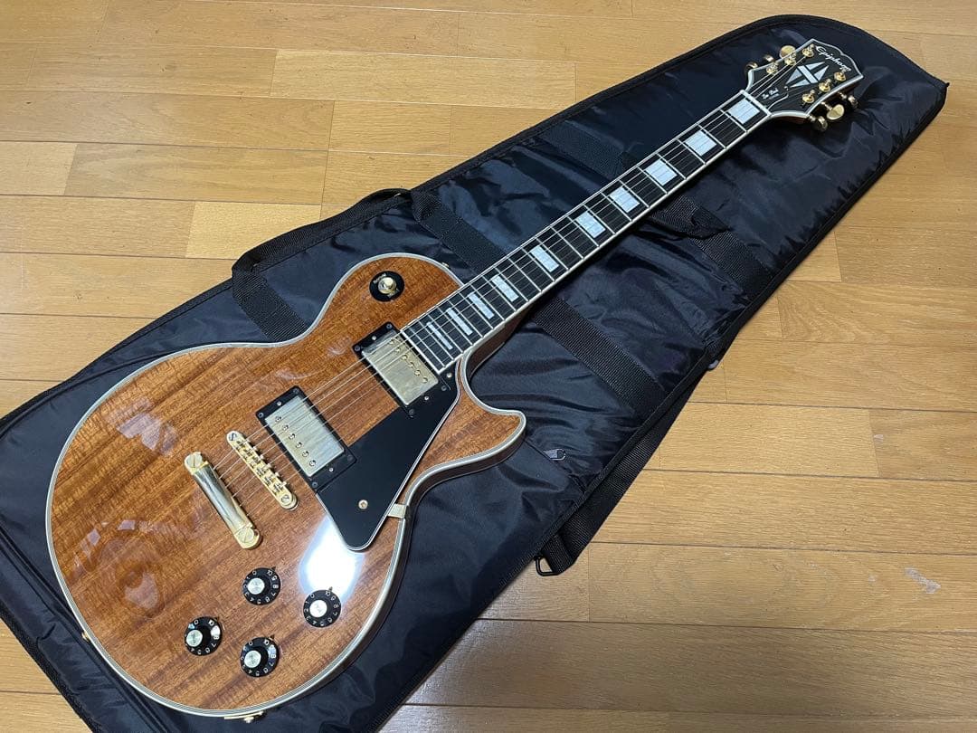 ギター Epiphone Les Paul Custom Koa Natural