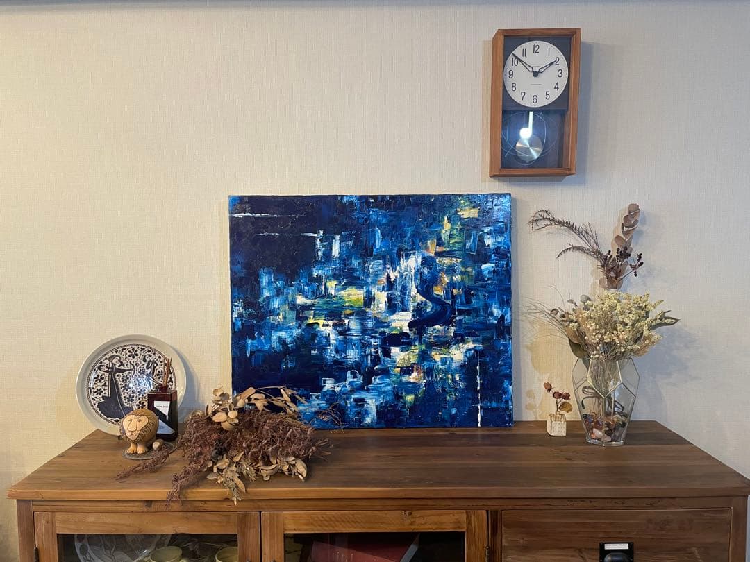 【最終価格】絵画　油絵　原画　抽象画　現代アート　F20