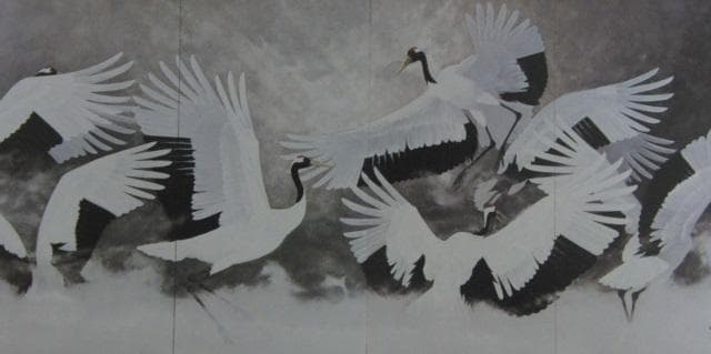 石田武、【宴舞】、希少な額装用画集より、新品額装付、状態良好