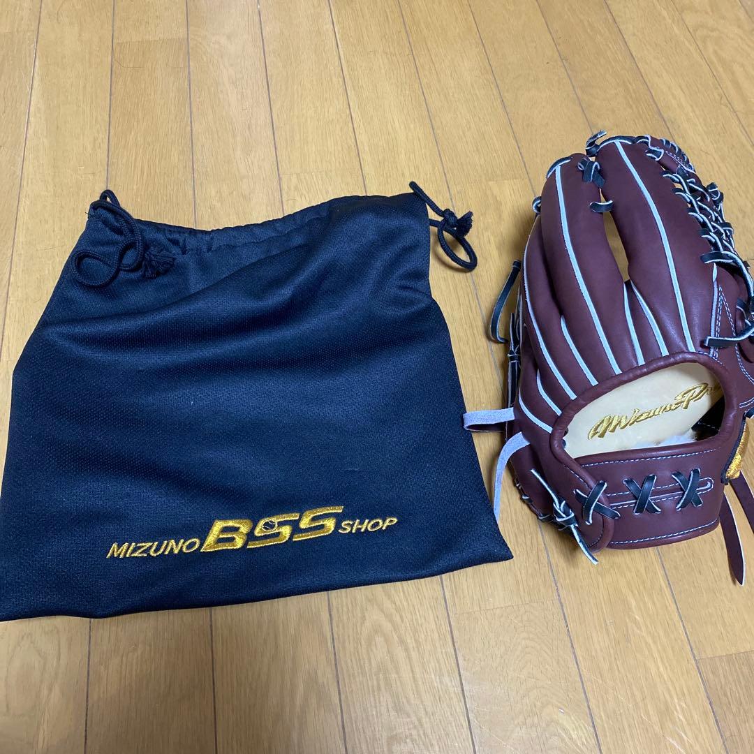ミズノプロ　硬式　オーダー　波賀ジャパン　外野手用 右投げ用　数回使用程度