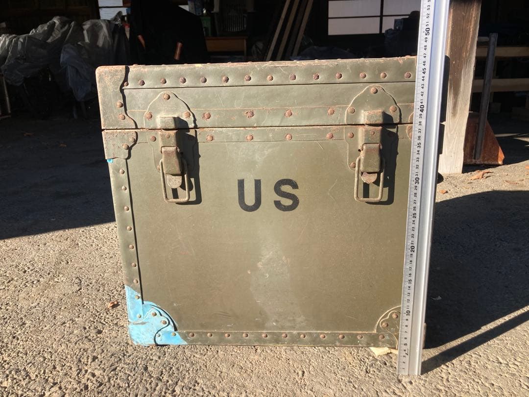 緑　ビンテージボックス ミリタリーボックス？