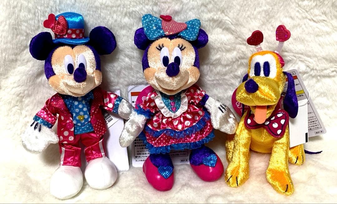 パルパルーザ　ミニーのファンダーランド　ぬいぐるみバッジ　3点セット