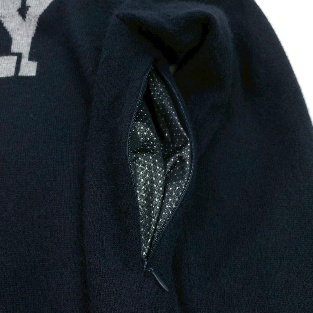 【サイズ5】2023年 パーリーゲイツ カシミヤ ニット ネイビー　E035