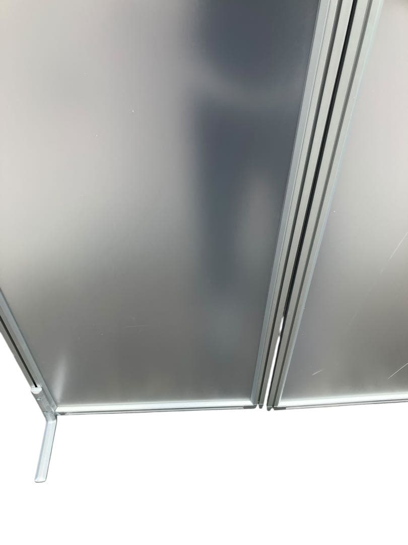 【美品】パーテーション 2枚セット アルミ オフィス 衝立 間仕切り 什器
