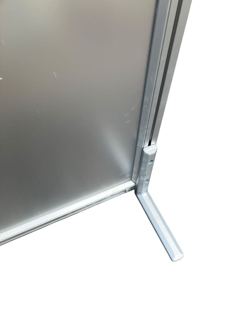 【美品】パーテーション 2枚セット アルミ オフィス 衝立 間仕切り 什器