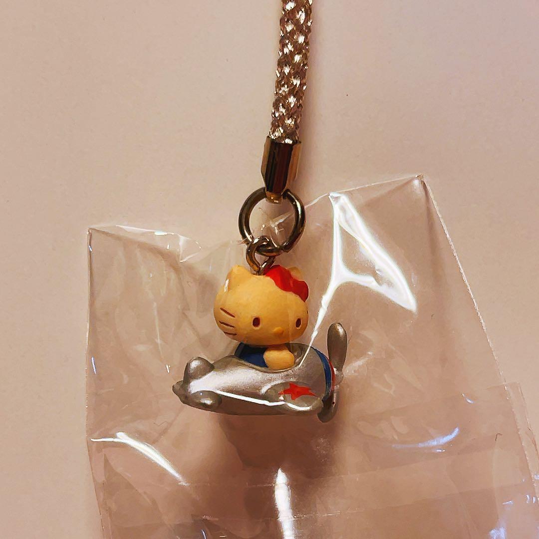 希少レア　ハローキティ　ミミィ　根付け　ネツケ　2002年製 ヒコーキ　サンリオ