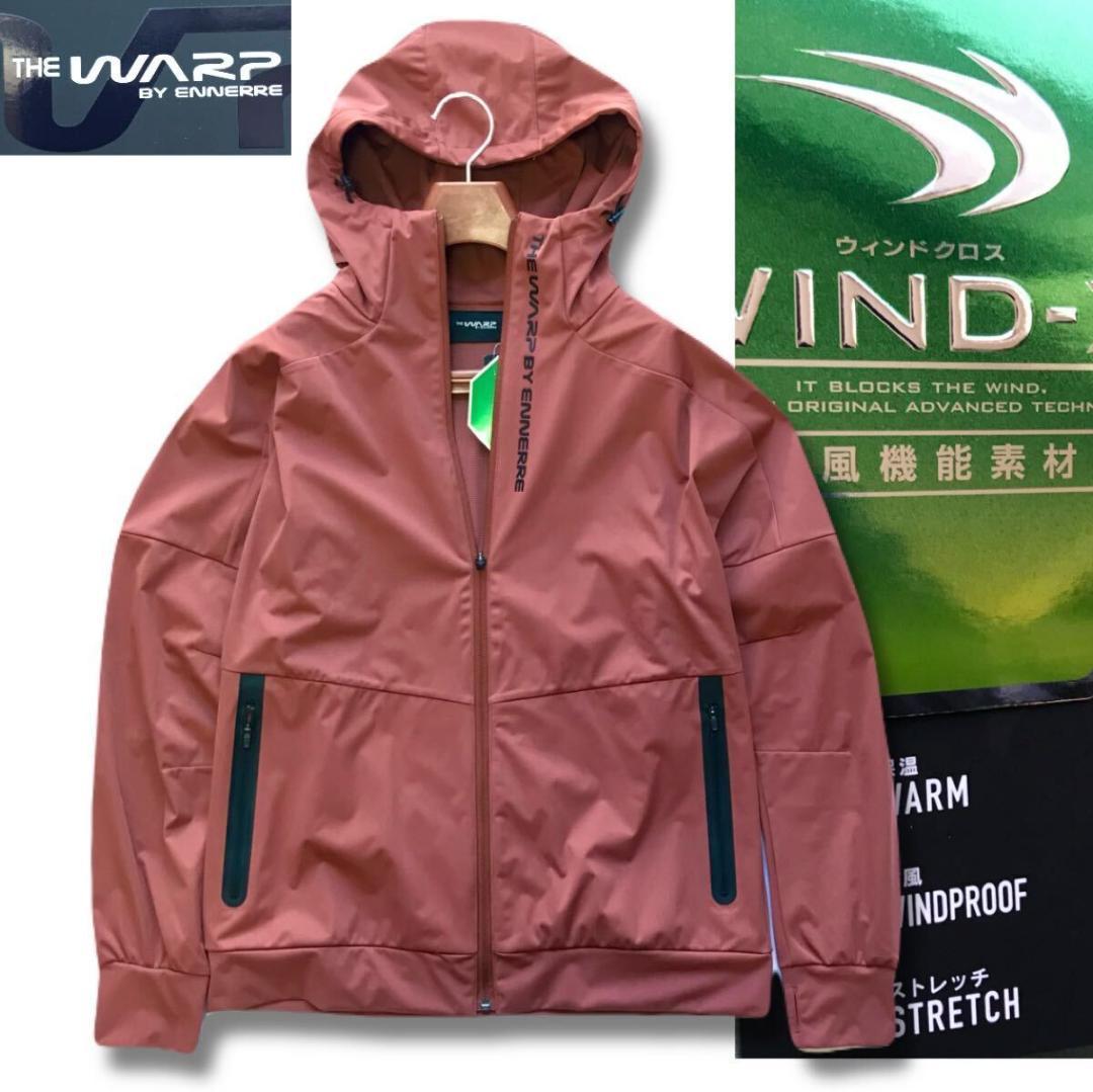 赤ブラウン系 定価16280円 ゴルフ ザ・ワープ・バイ・エネーレ ジャケット