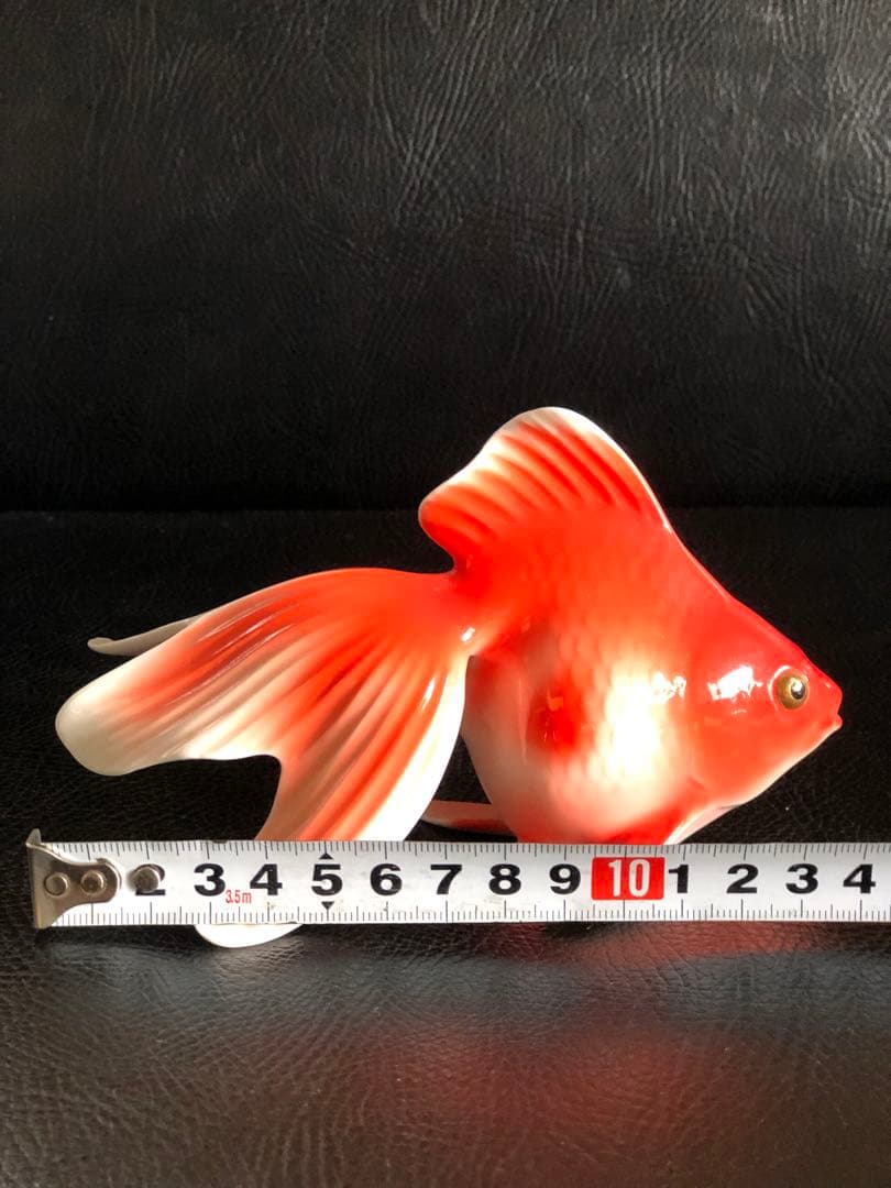 ノリタケ　フィギュリン　1970年代　 金魚置物　陶器　インテリア　則武