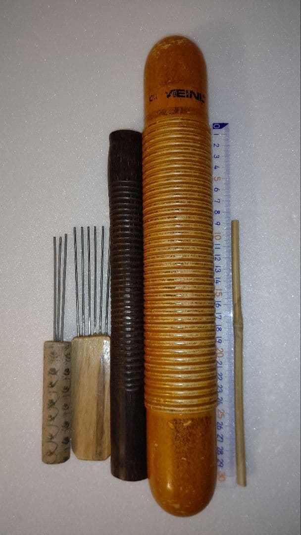 MEINL 大型 ギロ と ( 楽器職人のギロ ) ヘコヘコ レコレコ