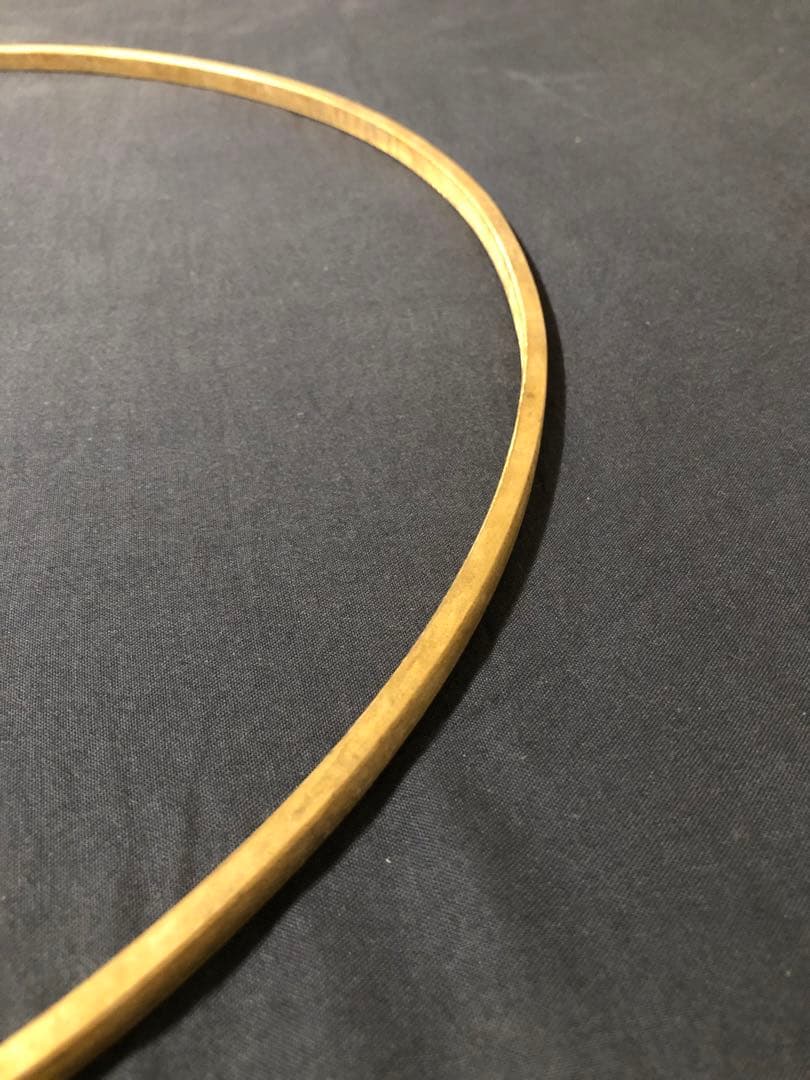 真鍮製Fresh Hoop スネアドラムヘッド本皮用　LITIK Tucker付