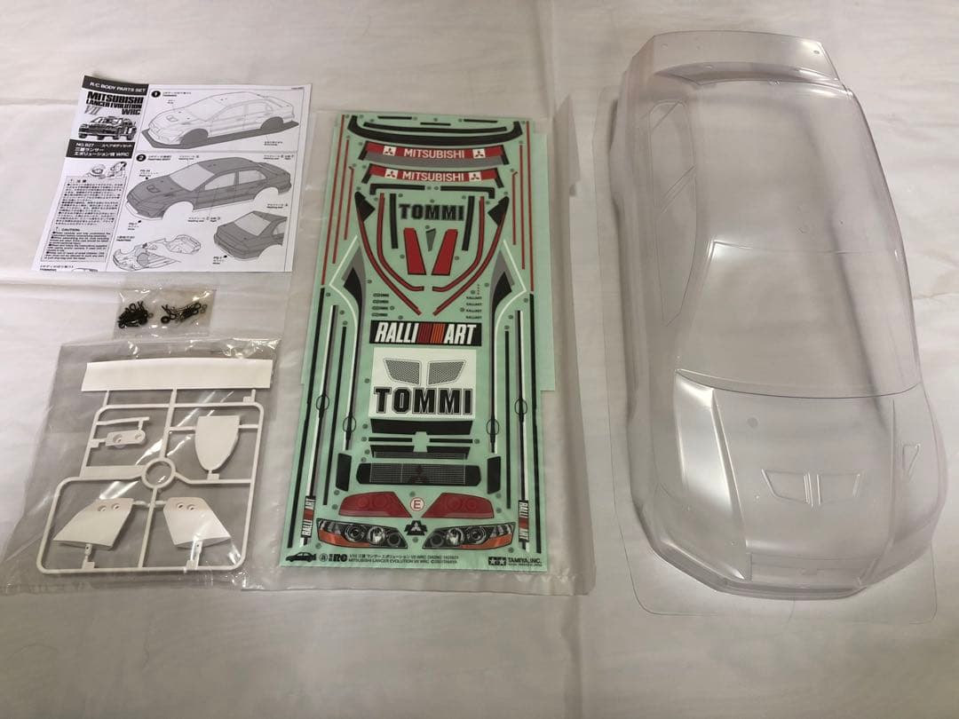 タミヤ 1/10 RC ランサー エボリューション VII WRC スペアボディ