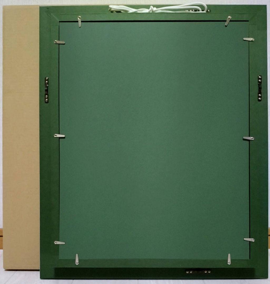 【F6号】ジミー大西【アフリカ】手描き作品/サイン有/油彩/アクリル/絵画/額縁