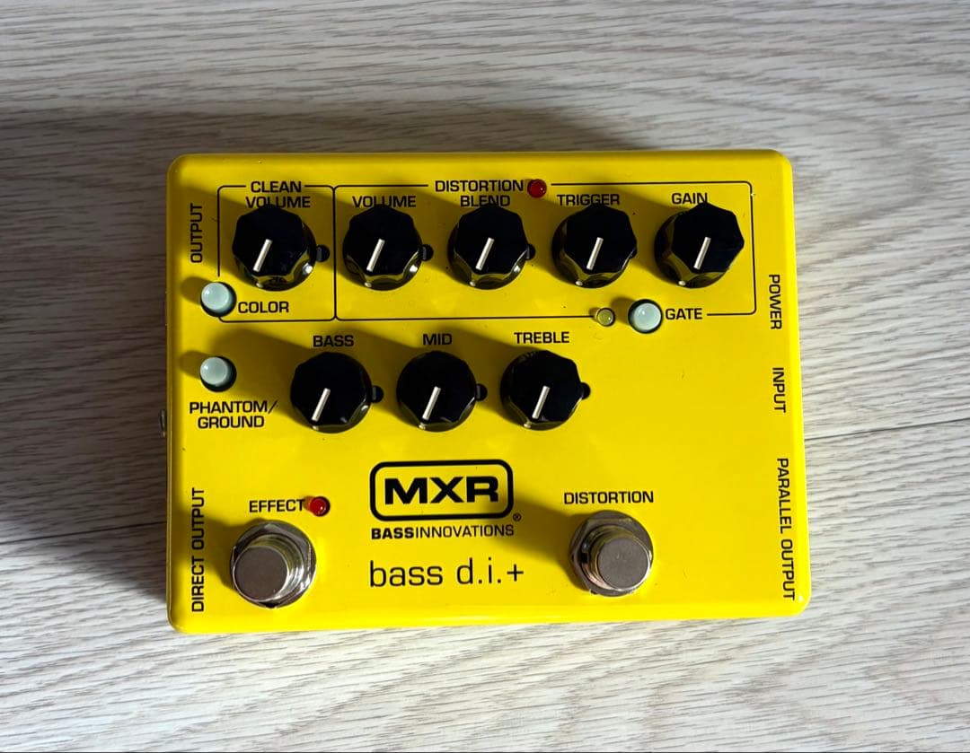 【電池付き】MXR bass d.i.+ イエロー 限定色 ベースエフェクター