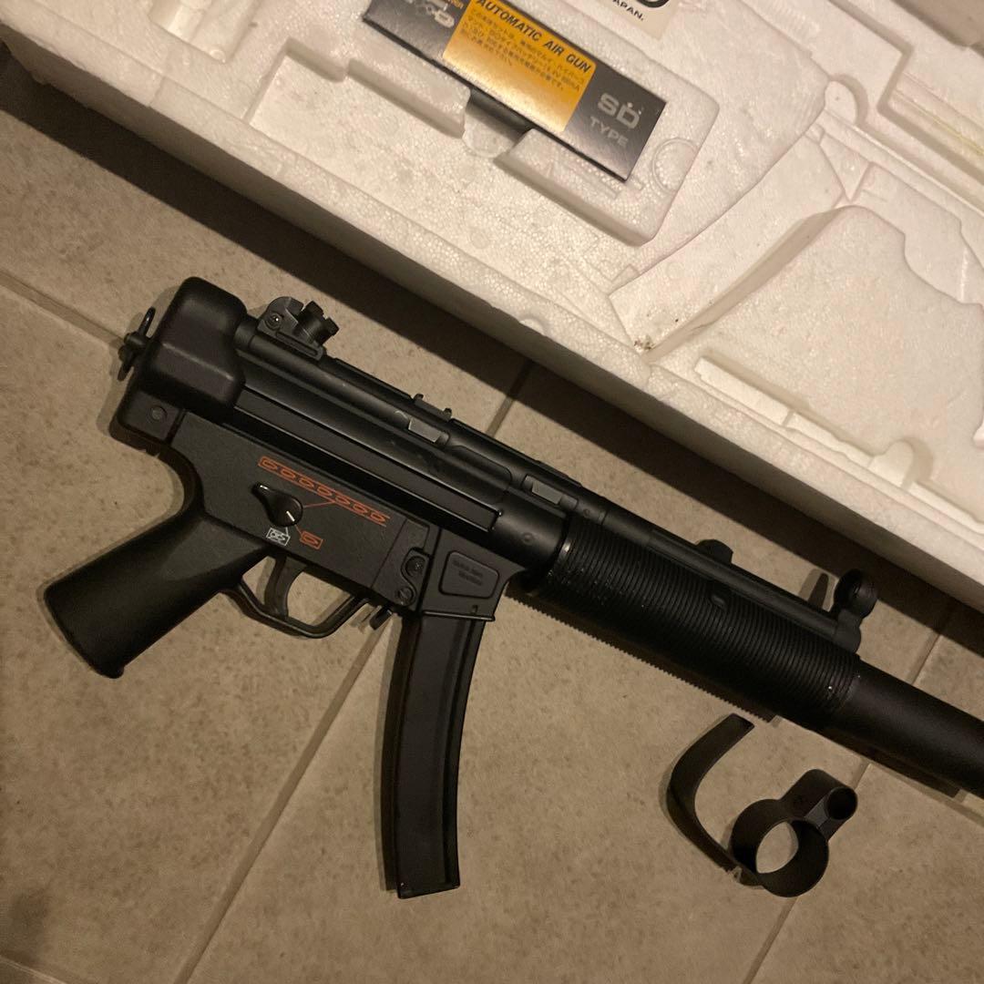 限定商品90m/s東京マルイ純正電動ガンMP5SD4メンテ済＋200マガジン良品