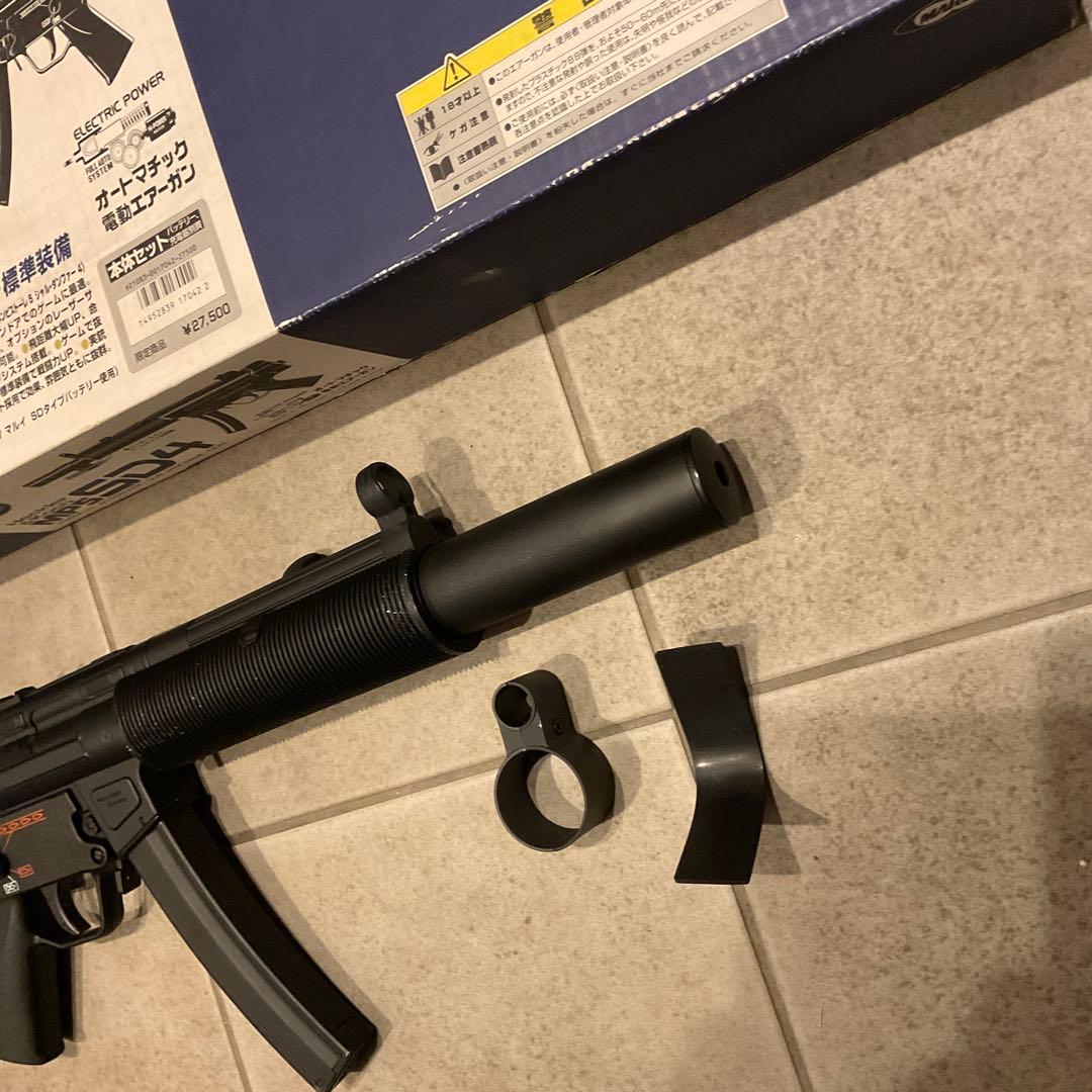 限定商品90m/s東京マルイ純正電動ガンMP5SD4メンテ済＋200マガジン良品