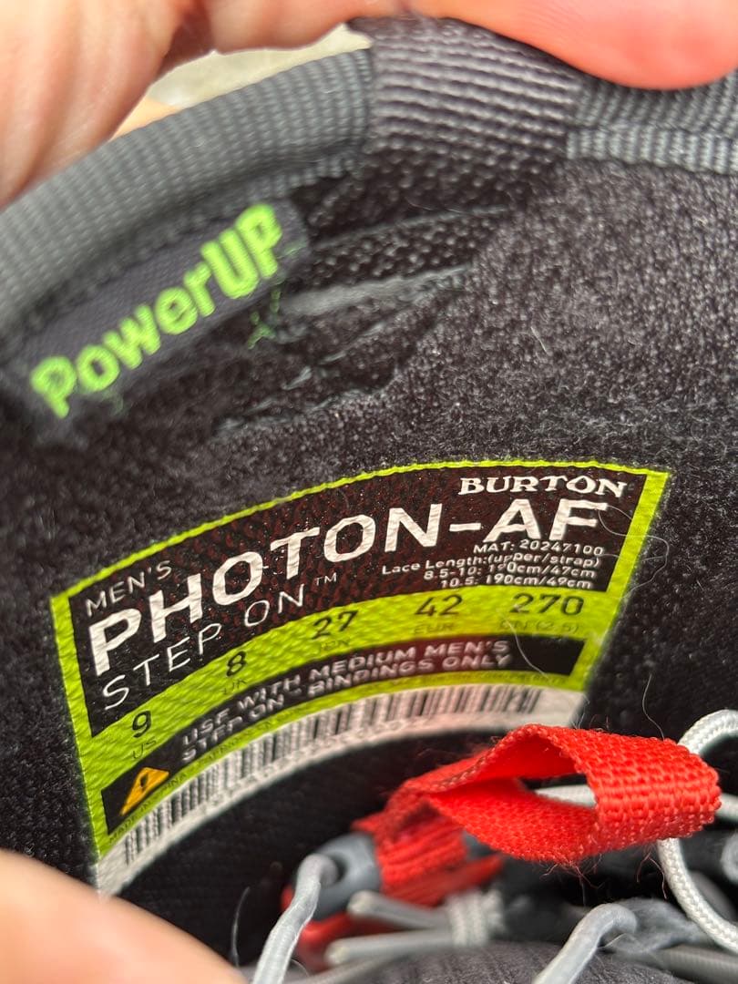 バートン Step on ステップオン ブーツ PHOTON AF 27cm