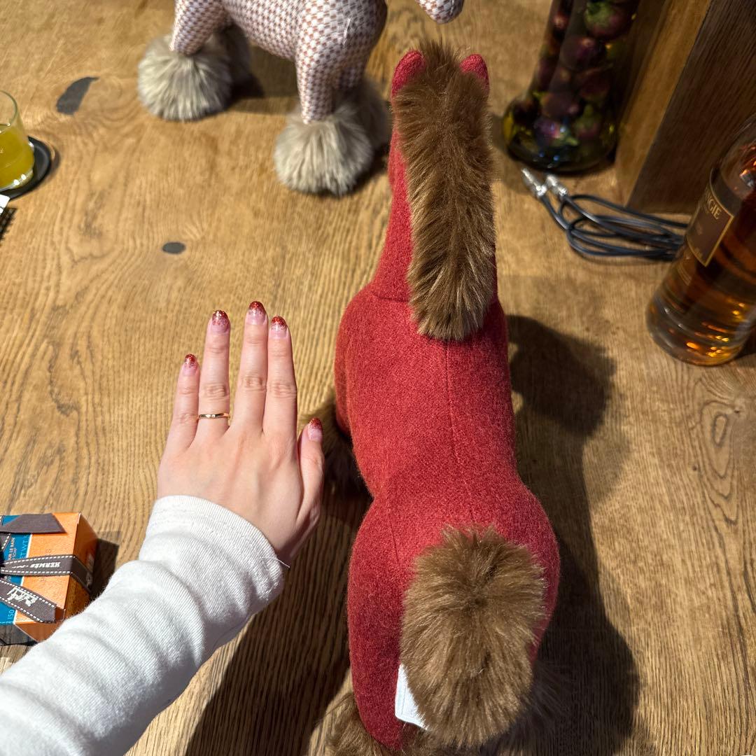 エルメス　エルミー　ぬいぐるみ　ワインレッド