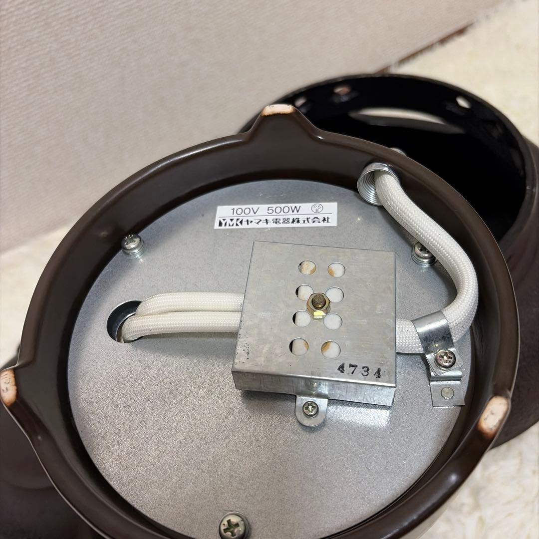 動作品 ヤマキ電器 茶道具 セット 炭型電熱器 黒紅鉢風炉 茶道 茶器