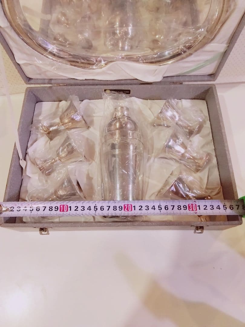 三越 アンティーク シェーカーとグラスセット