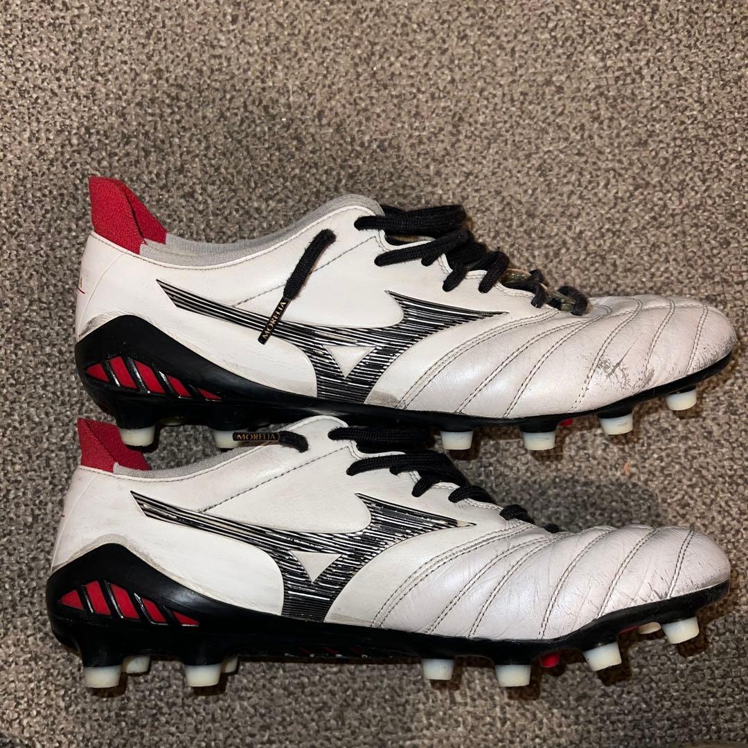 Mizuno サッカーシューズ ホワイト/ブラック/レッド