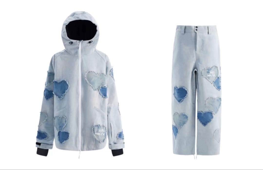 ハートブレイク　スノーボードウェア 3レイヤー素材　レディース