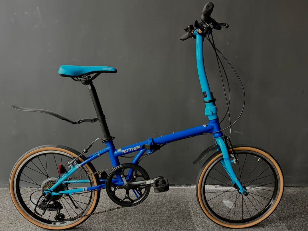 美品 新品未使用 Panther 20インチ折りたたみ自転車 スカイブルー