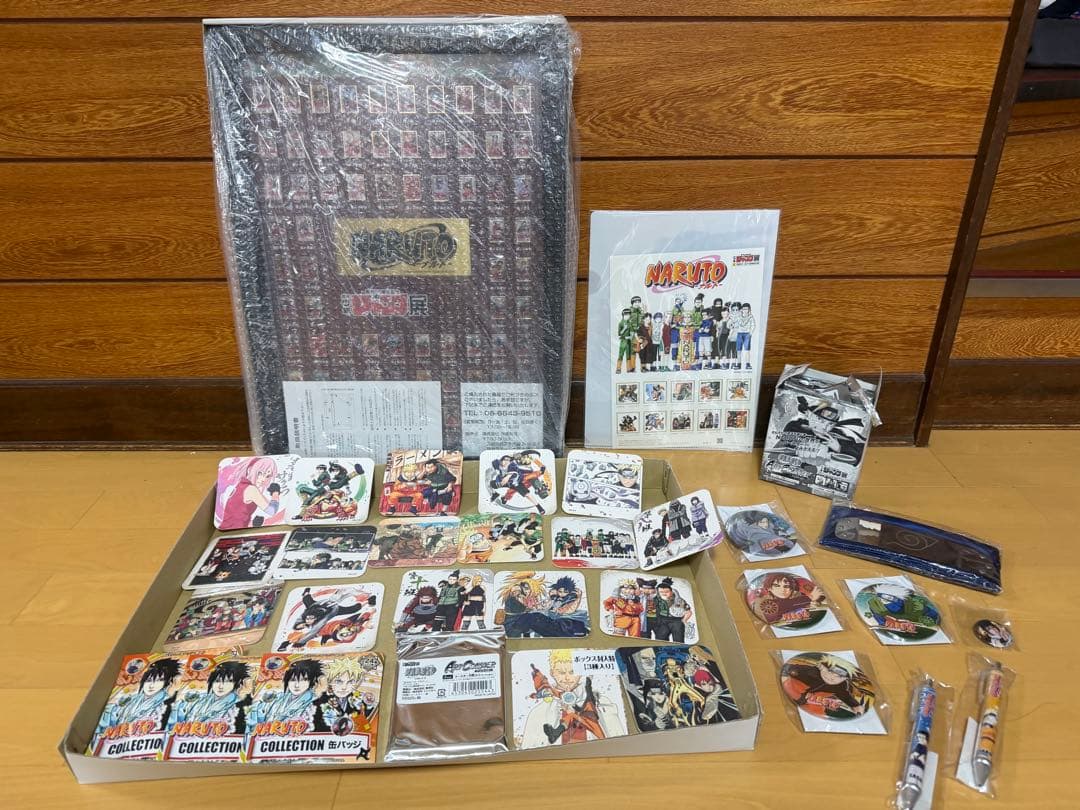 NARUTOジャンプ展50周年記念直筆サインピンズ限定額装付き　グッズ新品未開封