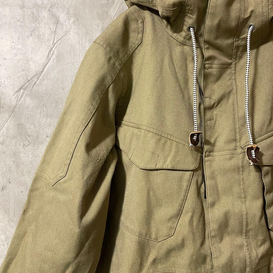 Burtonバートンスキーウェアスノーボードジャケットパーカーベージュ黒ブラック