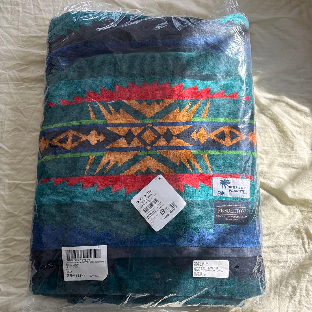 新品未開封ハワイ限定SURF'S UP PEANUTS×ペンドルトンタオルケット